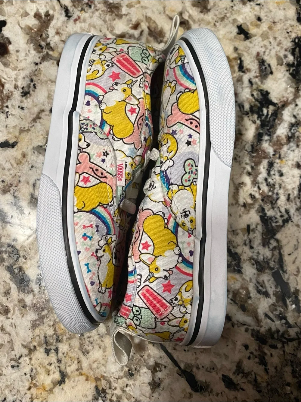 VANS Uni-Corgi Dog Print- size 10 toddler